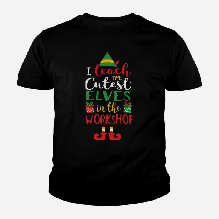 Teacher Christmas I Teach Cutest Elves Youth T-shirt