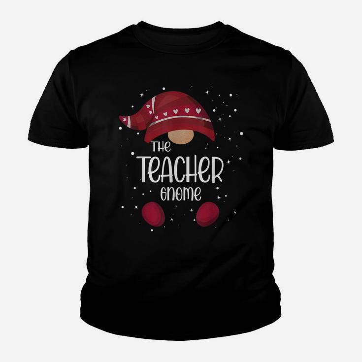 Teacher Gnome Matching Family Pajamas Christmas Gift Youth T-shirt