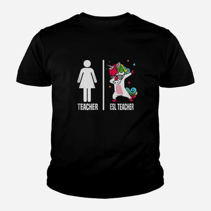 Teacher Unicorn Dabbing Youth T-shirt