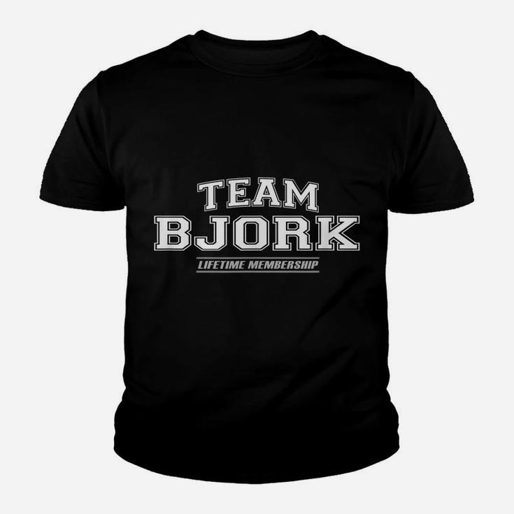 Team Bjork | Proud Family Surname, Last Name Gift Youth T-shirt