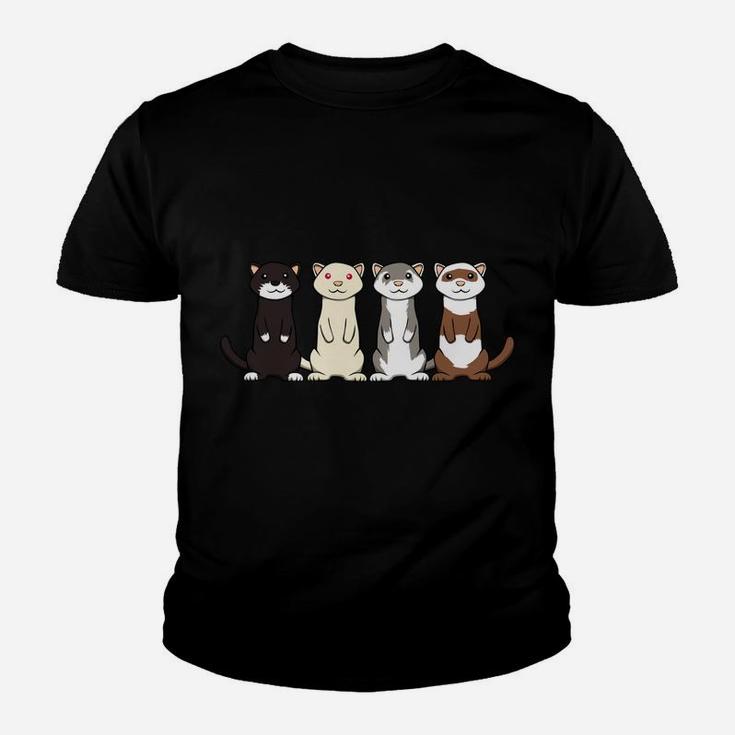 Team Ferret Cute Rodent Ironic Saying Youth T-shirt