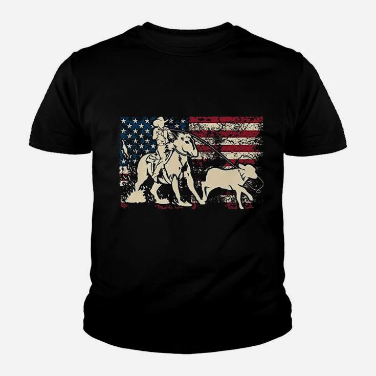 Team Roping Rodeo Youth T-shirt