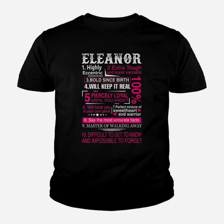 Ten Facts About Women Name Is Eleanor Gift First Name Youth T-shirt