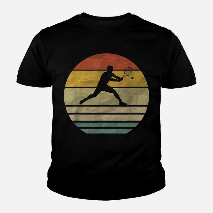 Tennis Retro Vintage 60S 70S 80S 90S Silhouette Funny Gift Youth T-shirt