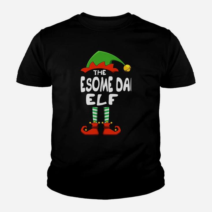 The Awesome Dad Elf Funny Matching Family Christmas Sweatshirt Youth T-shirt