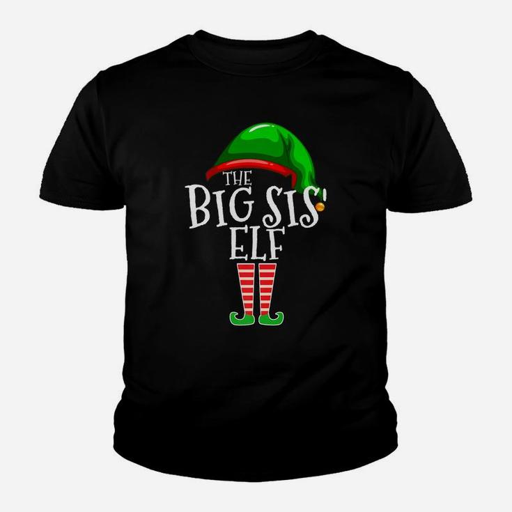 The Big Sis' Elf Group Matching Family Christmas Gift Sister Youth T-shirt