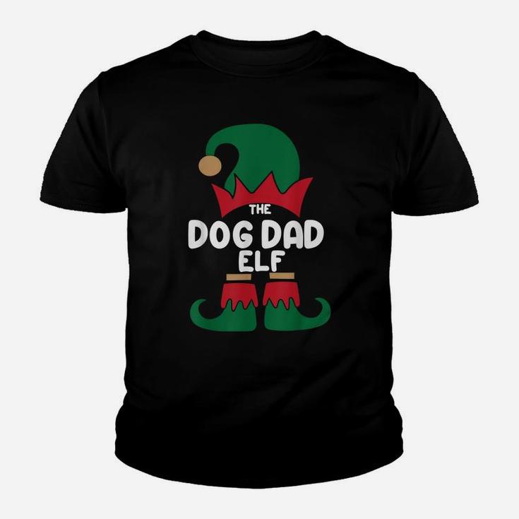 The Dog Dad Elf Christmas Shirts Matching Family Group Party Youth T-shirt