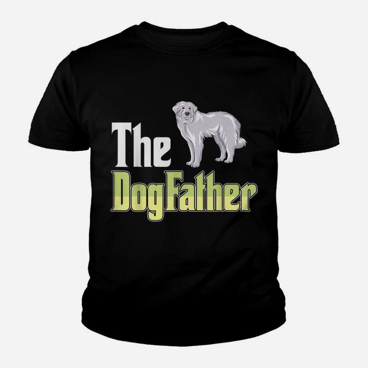 The Dogfather Great Pyrenees Funny Dog Owner Father’ Day Youth T-shirt