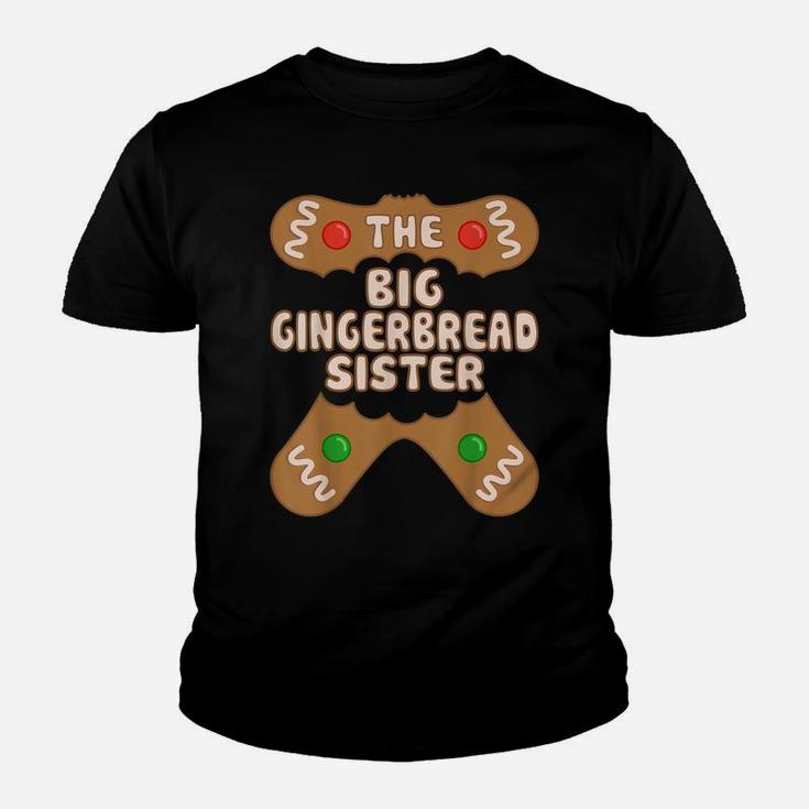 The Gingerbread Big Sister, Family Matching Group Christmas Youth T-shirt