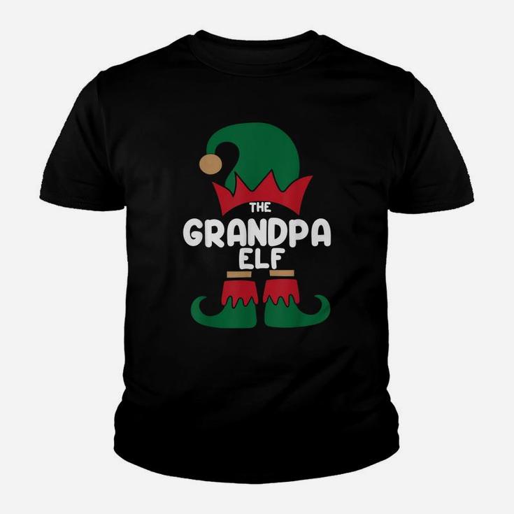 The Grandpa The Dog Dad Elf Christmas Shirts Matching Family Youth T-shirt