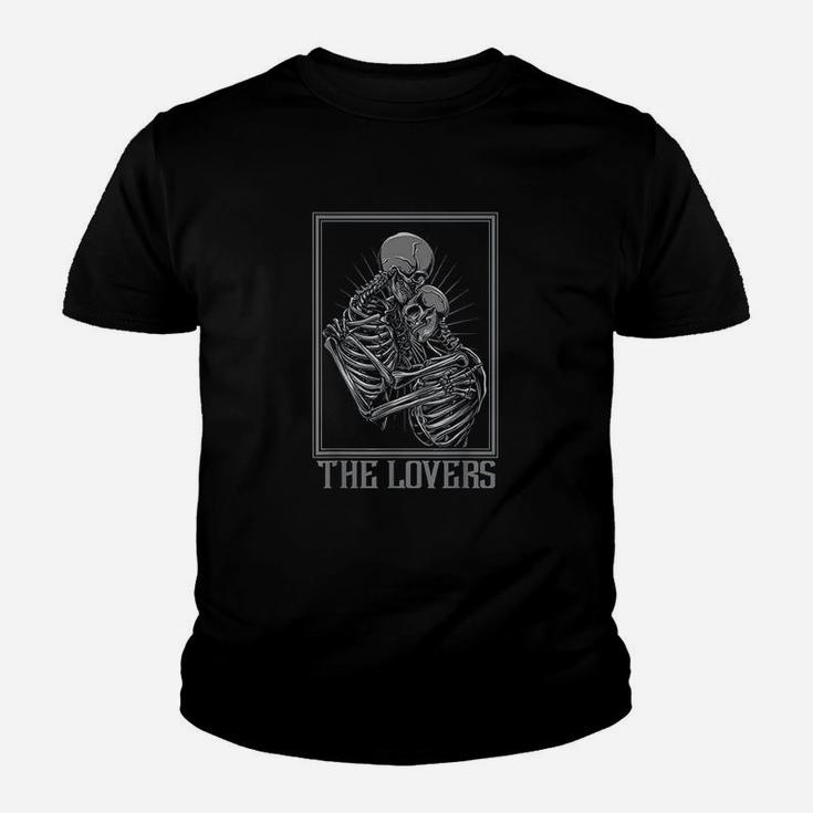 The Lovers Skeleton Tarot Card Gothic Youth T-shirt