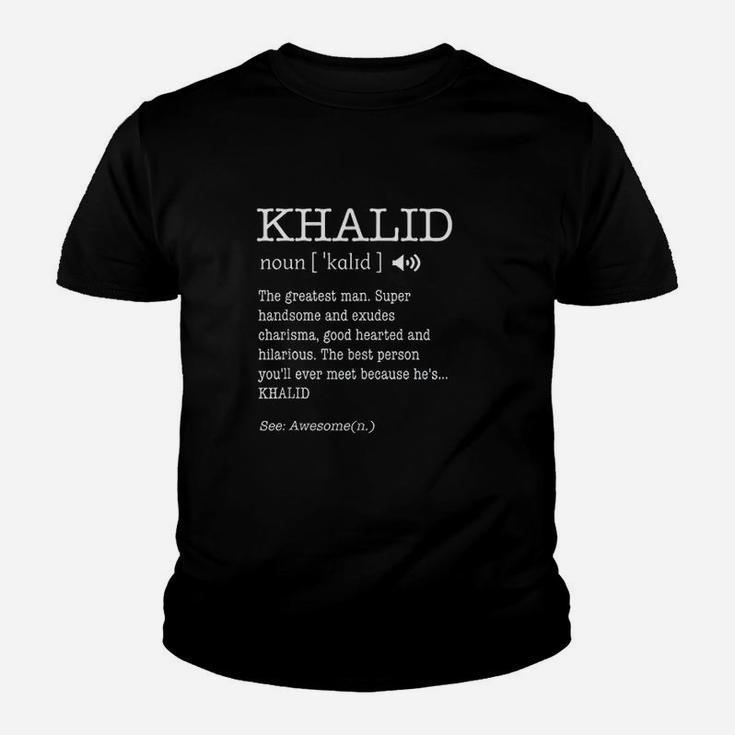 The Name Is Khalid Funny Gift Youth T-shirt