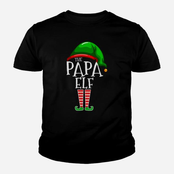 The Papa Elf Family Matching Group Christmas Gift Grandpa Sweatshirt Youth T-shirt