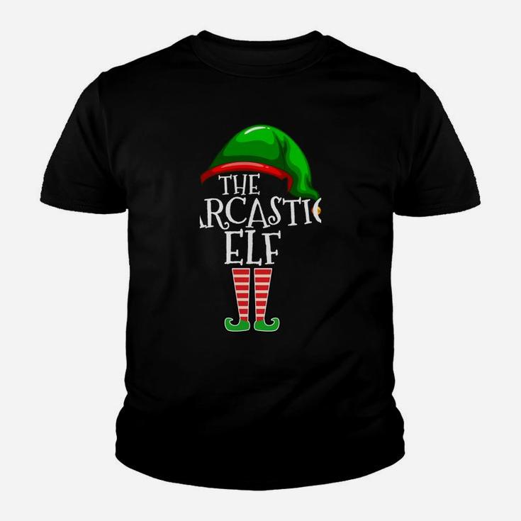The Sarcastic Elf Family Matching Group Christmas Gift Funny Youth T-shirt