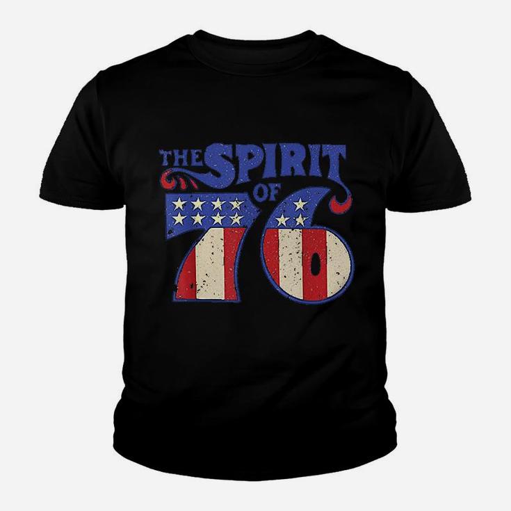The Spirit 76 Vintage Retro 4Th Of July Independence Day Youth T-shirt