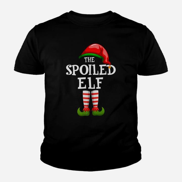 The Spoiled Elf Family Matching Christmas Group Gifts Pajama Youth T-shirt