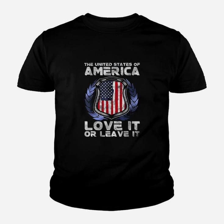 The United States Of America Love It Or Leave It Youth T-shirt