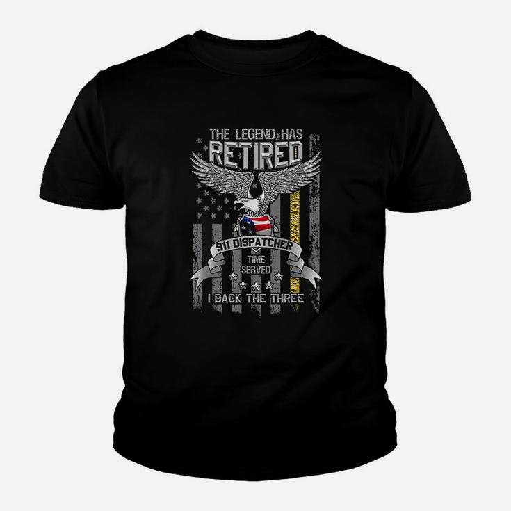 Thin Gold Line 911 Dispatcher Youth T-shirt
