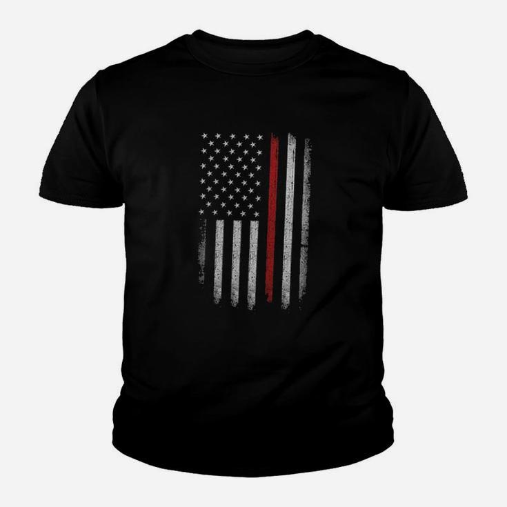 Thin Red Line Flag American Patriot Youth T-shirt