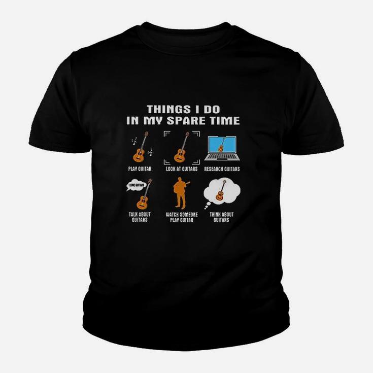 Things I Do In My Spare Time Guitar Youth T-shirt