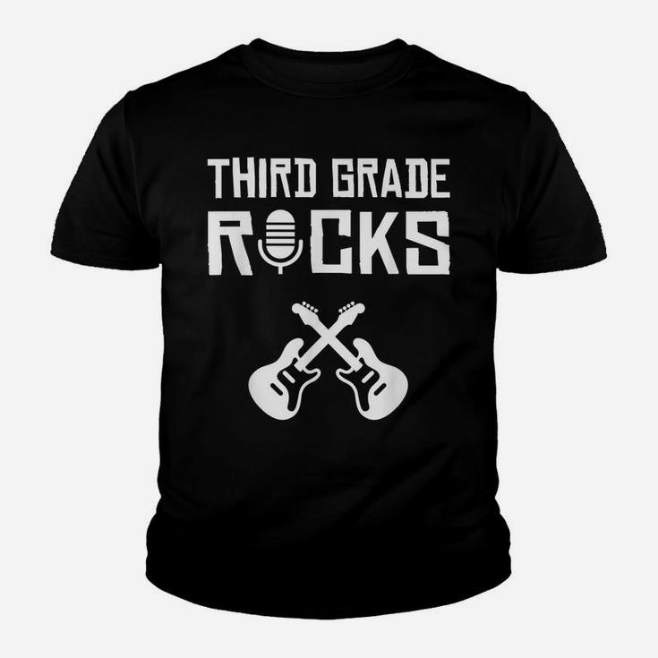 Third Grade Rocks Back To School Tshirt Student Teacher Youth T-shirt