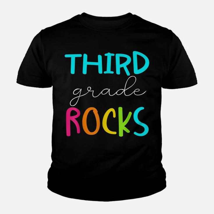 Third Grade Rocks Shirt Team 3Rd Grade Teacher Youth T-shirt