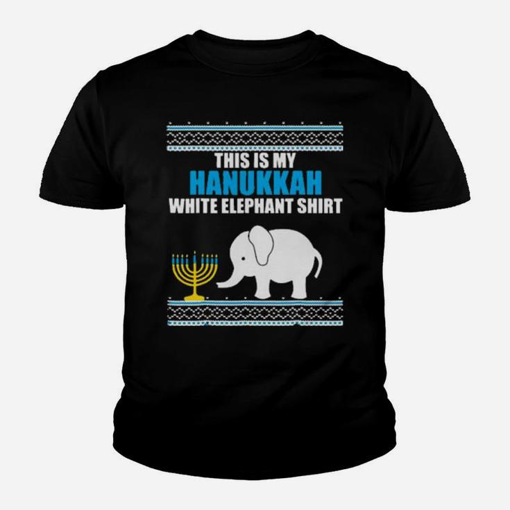 This Is My Hanukkah White Elephant Youth T-shirt