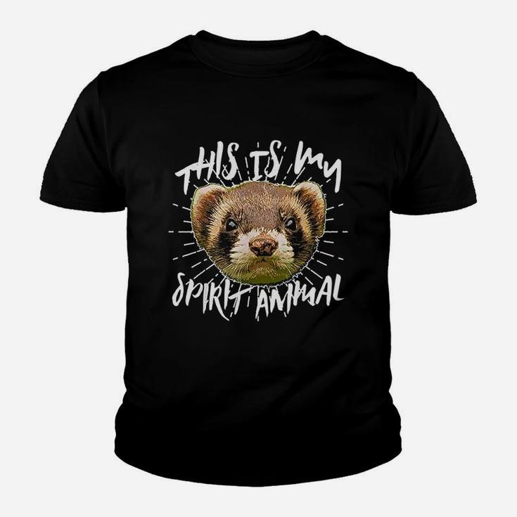 This Is My Spirit Animal Pet Lovers Ferret Youth T-shirt