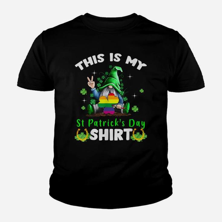 This Is My St Patrick's Day Shirt Gnomes Gay Pride Lgbt Youth T-shirt