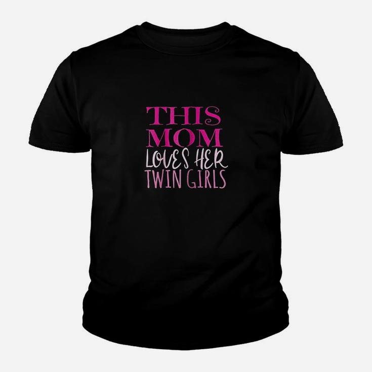 This Mom Loves Her Twin Girls Youth T-shirt