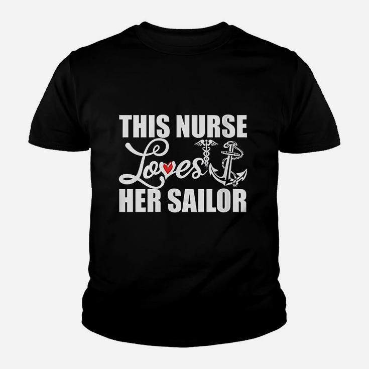 This Nurse Loves Her Sailor Cute Nursing Gift Youth T-shirt
