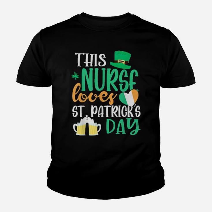 This Nurse Loves St Patricks Day Irish Youth T-shirt