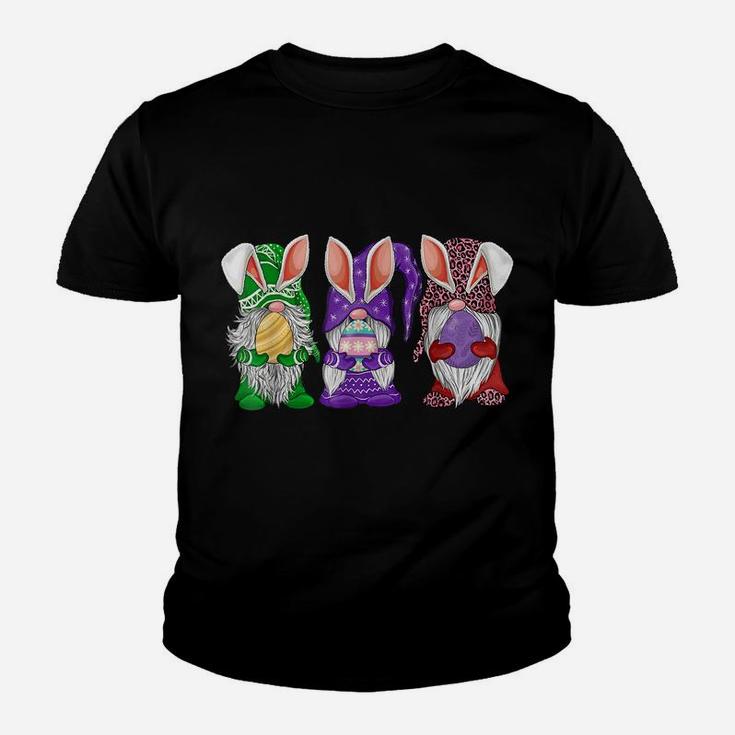 Three Gnome Easter Hippie Egg Hunting Costumer Bunnies Youth T-shirt
