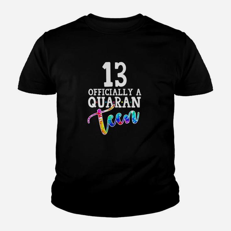 Tie Dye 13Th Officially A Quaranteen Birthday Teenager Gift Youth T-shirt