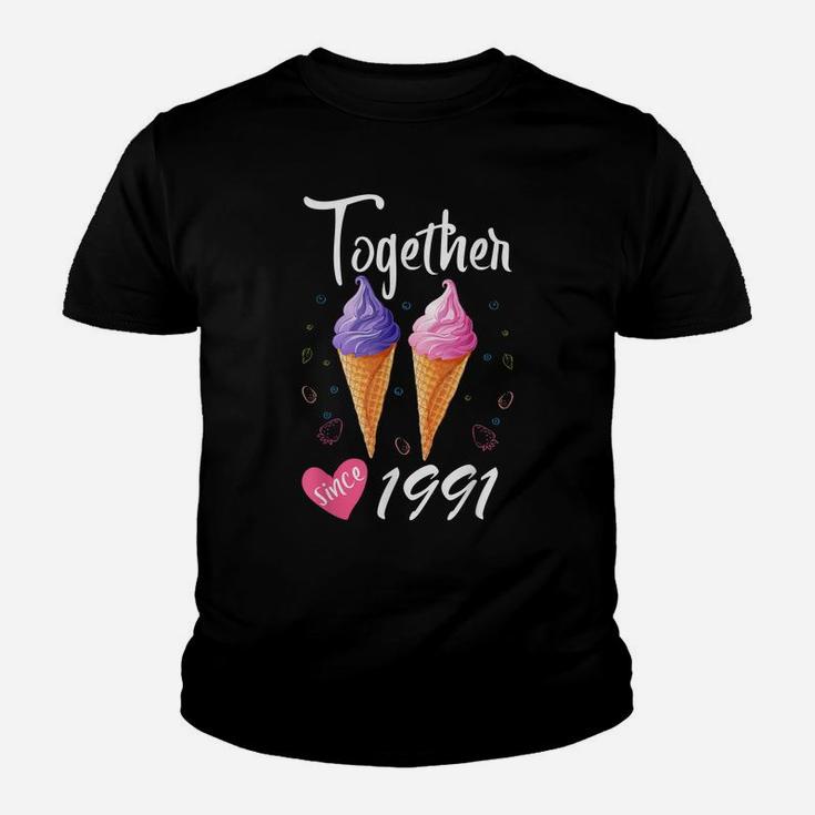 Together Since 1991 29 Years Being Awesome Aniversary Gift Youth T-shirt