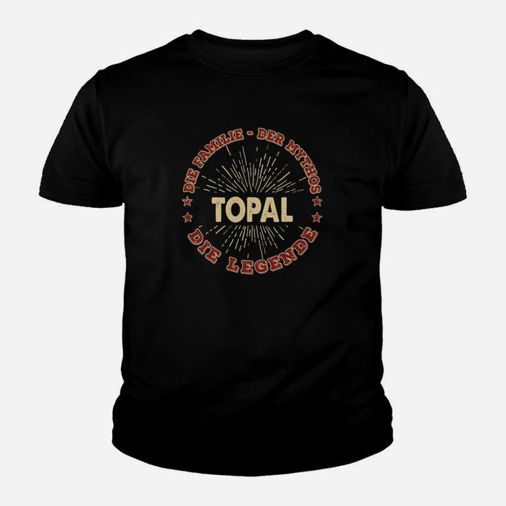 Topal Legends Retro-Kinder Tshirt in Schwarz, Stilvolles Gamer-Oberteil