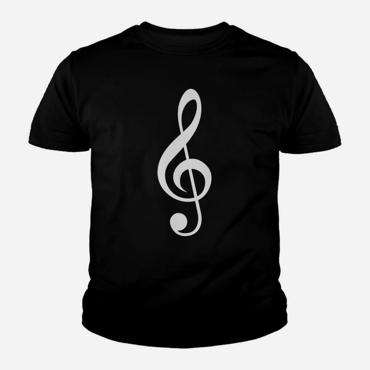 Treble Clef Musical Note Musician Guitar Bass Piano Pianist Youth T-shirt