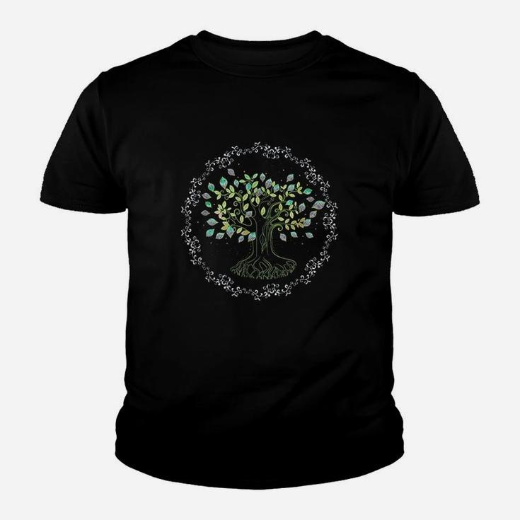 Tree Life World Earth Day Save Forest Trees Nature Lover Youth T-shirt