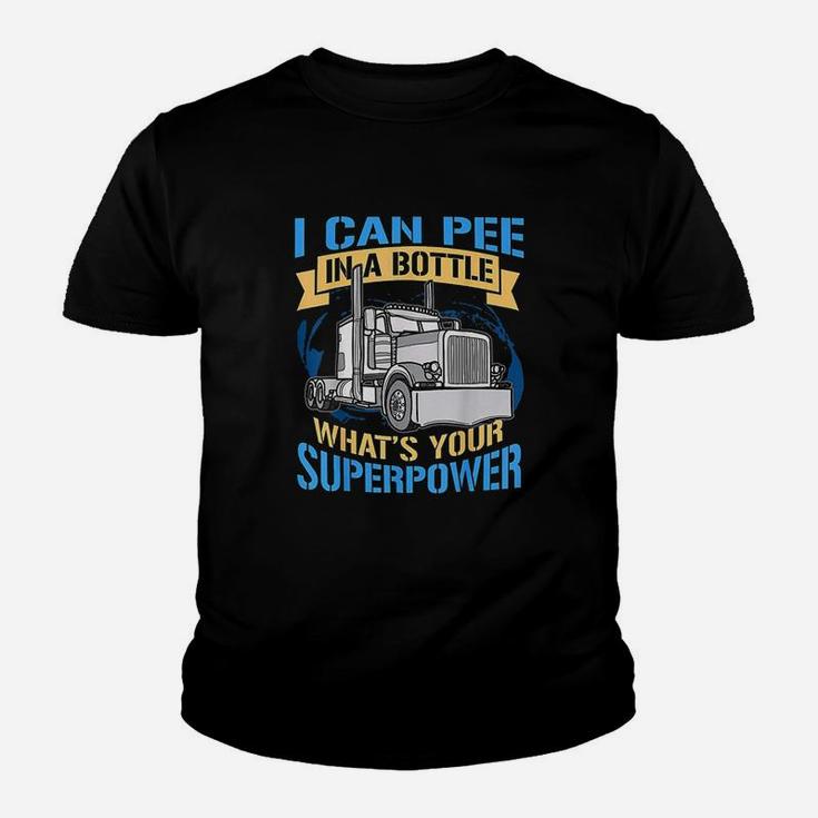 Trucker Pee In A Bottle Superpower Funny Gift Youth T-shirt
