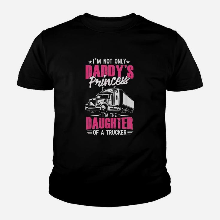 Trucker Truck Driver Highway Truckers Job Daughter Youth T-shirt