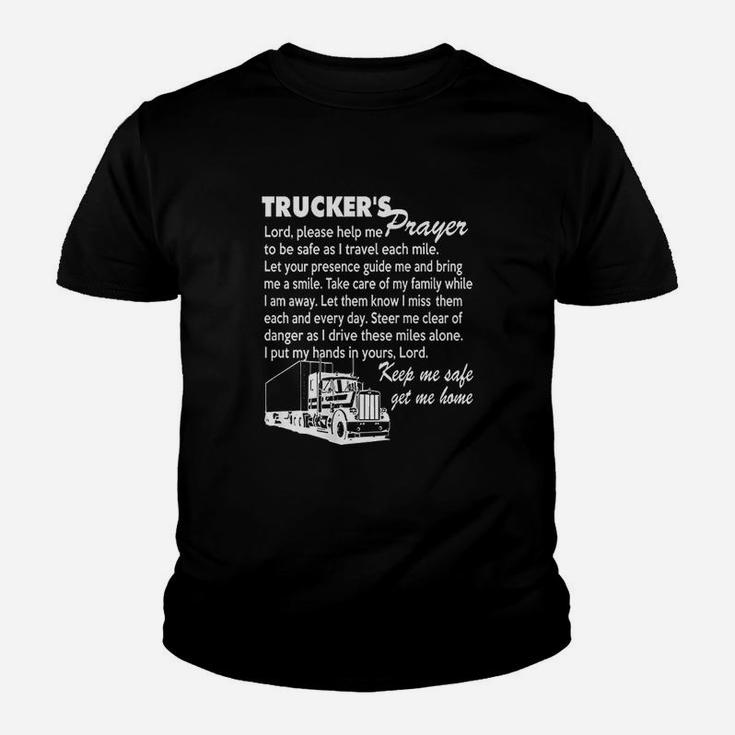 Truckers Prayer Truck Driver Youth T-shirt