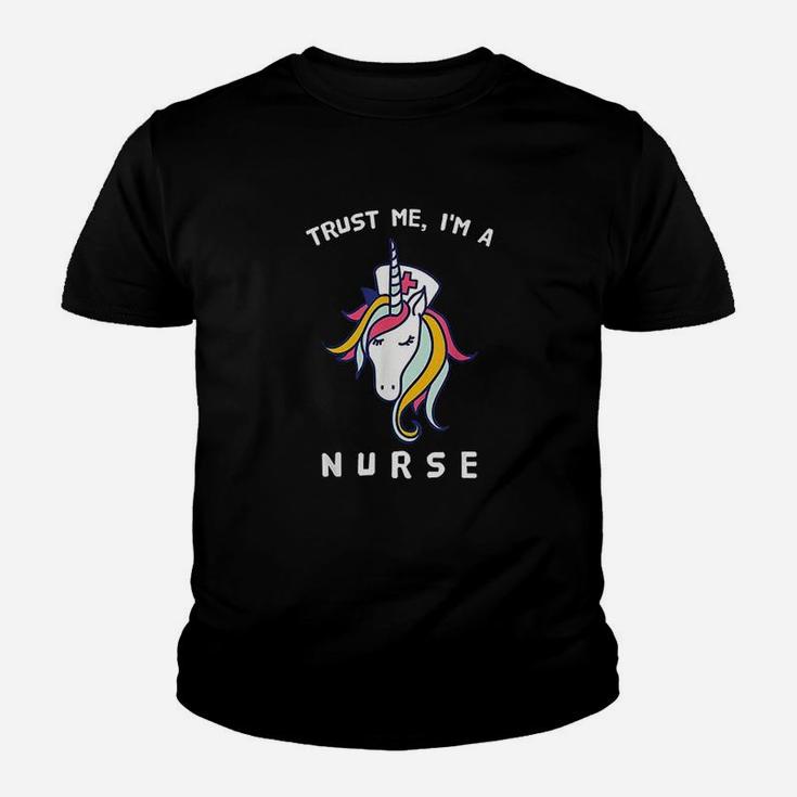 Trust Me Im A Nurse Unicorn Funny Nursing Youth T-shirt