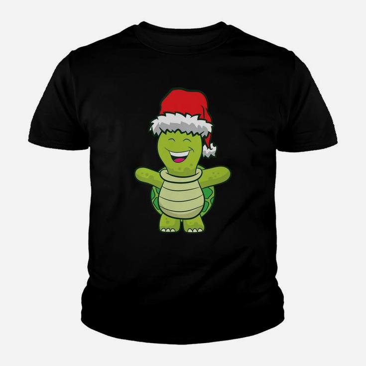 Turtle With Santa Hat Cute Turtle Christmas Sweatshirt Youth T-shirt