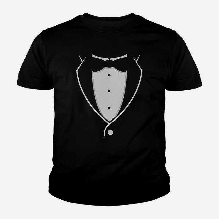 Tuxedo With Black Bow Tie Funny Youth T-shirt