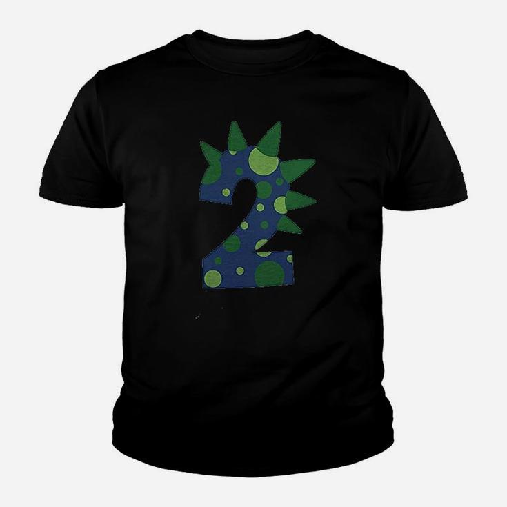 Two 2 Second 2Nd Dinosaur Birthday Youth T-shirt