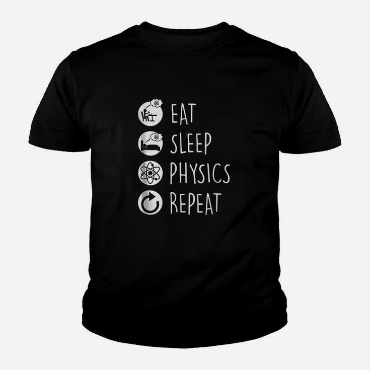 Tyson Eat Sleep Physics Repeat Youth T-shirt