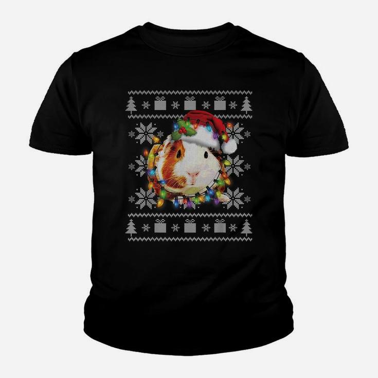 Ugly Christmas Guinea Pig Gift Funny Santa Pajama Sweatshirt Youth T-shirt