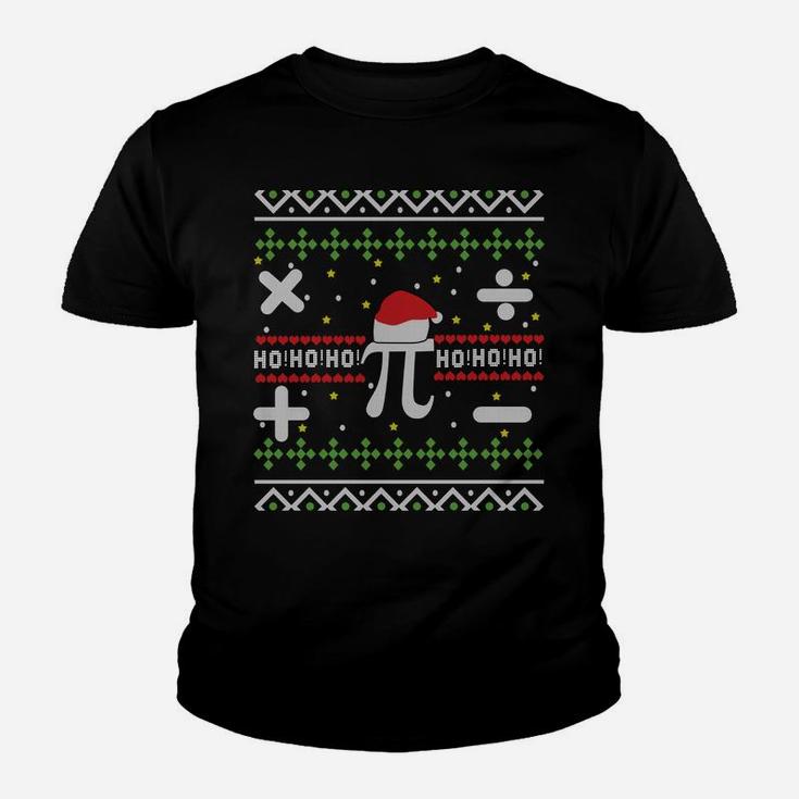 Ugly Christmas Pi Mathematics Math Circle Number Sweatshirt Youth T-shirt