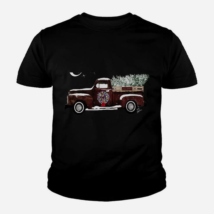 Ugly Sweater Christmas - Snowed Old Retro Christmas Pick Up Youth T-shirt