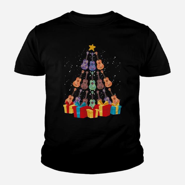 Ukulele Christmas Tree Merry Xmas Musical Instrument Gift Youth T-shirt